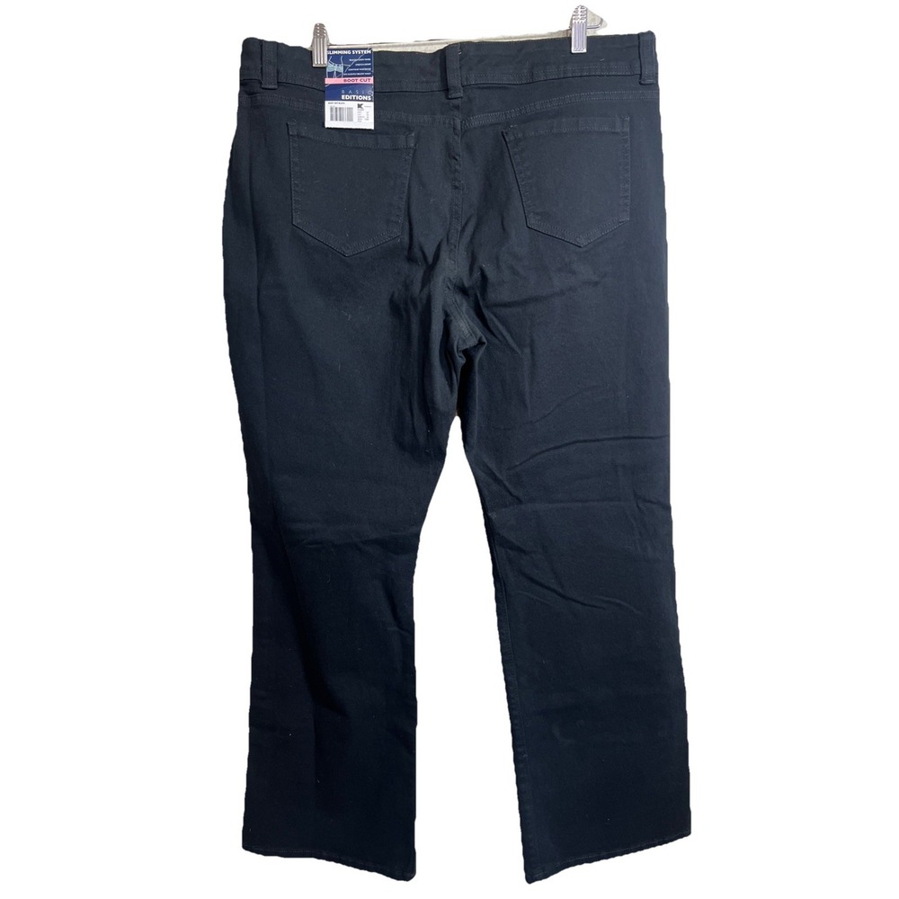 Vintage New Basic Editions K-Mart Dark Denim Stretch Mom‎ Jeans Sz 18 S NWT - Picture 3 of 7